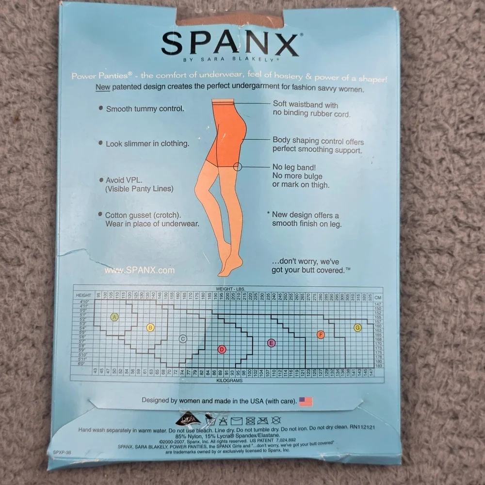 Spanx Power Panties Women Size G Bare Nude Tummy Control Shapewear 004 VTG